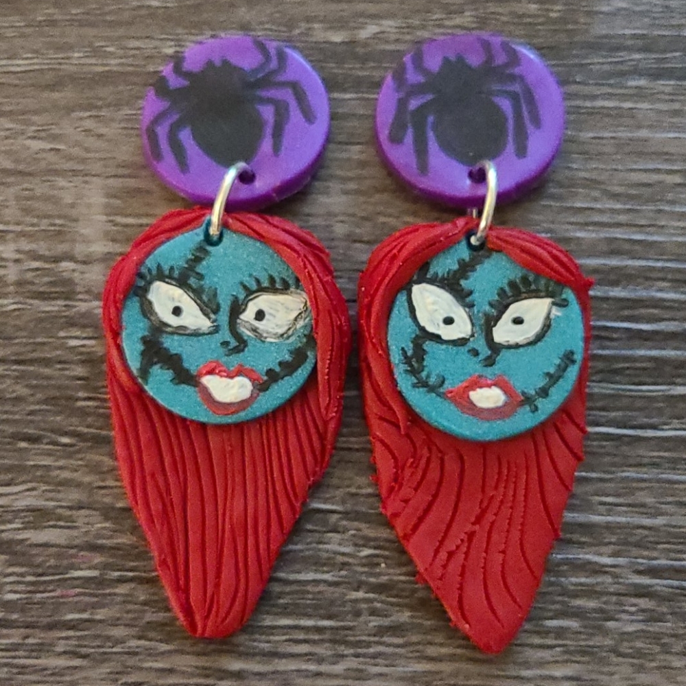 🎃Sally Spider Nightmare Before Christmas Earrings
